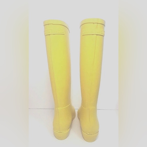 Loeffler Randall Rubber Matilde Yellow Rain Boots Women's Size 7M EUC - Picture 2 of 10